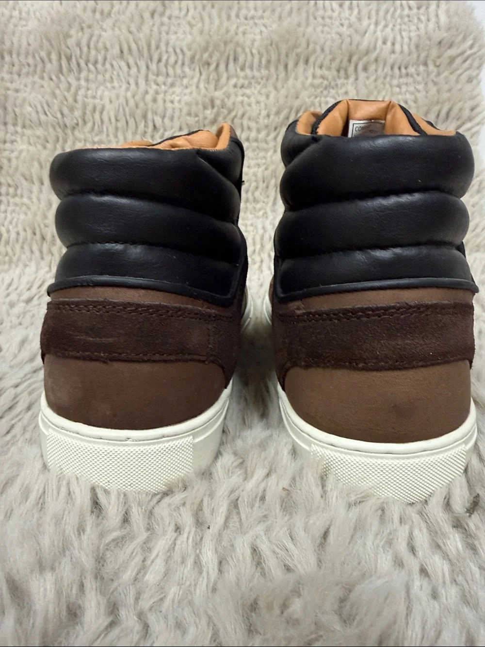 Roberto Vascon Men's Brown & Black high top shoes/ Boots